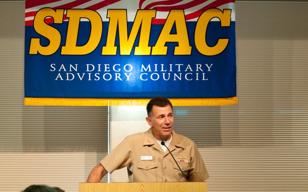 Speaking to members of the San Diego Military Advisory Council