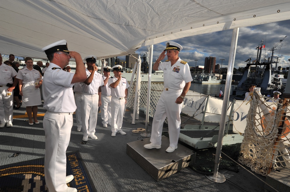 DeWert, Cyclone-class coastal patrol ship USS Hurricane (PC 3) and Canadian Halifax-class frigate HMCS Ville de Quebec (FFH 332) are visiting cities in America and Canada to celebrate the Bicentennial of the War of 1812.