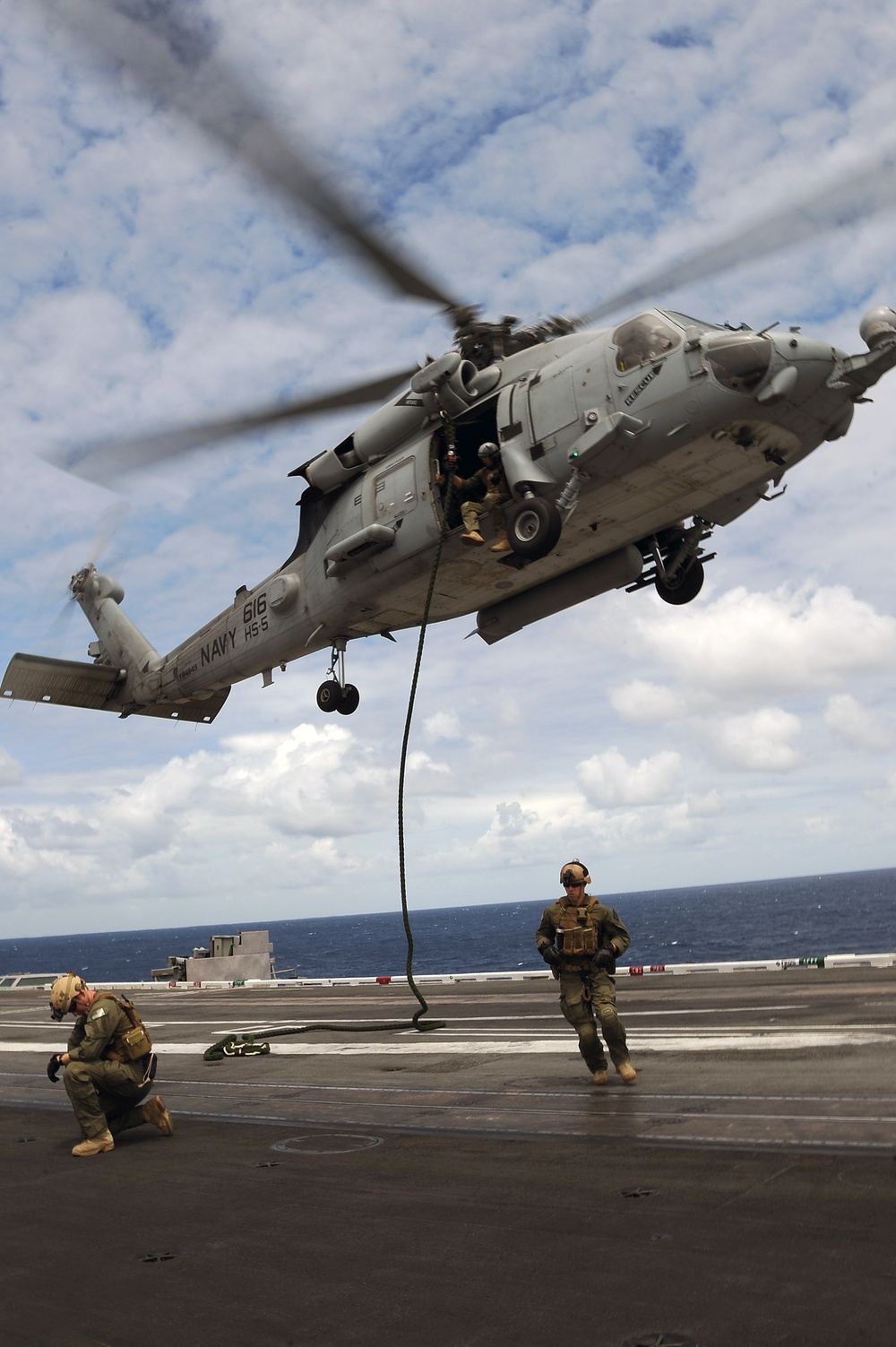 USS Dwight D. Eisenhower flight deck action