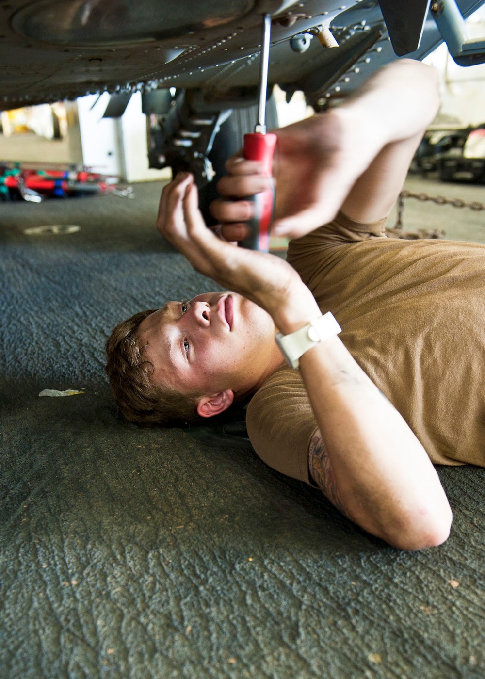 USS Iwo Jima sailors at work