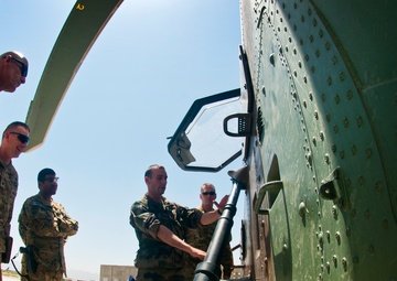 TF Pegasus staff tours French aircraft for multi-lateral understanding of capabilities