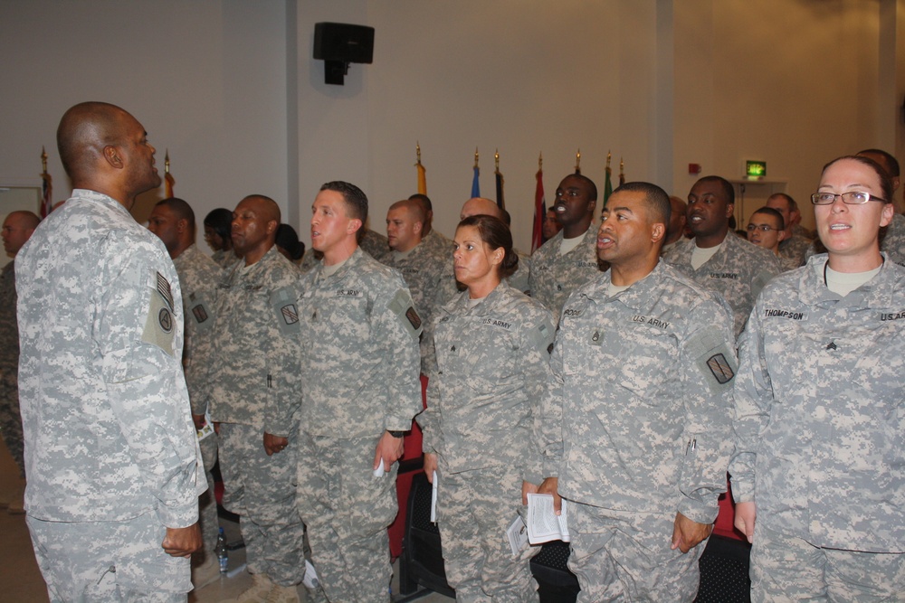 113th Sustainment Brigade hosts NCO induction ceremony