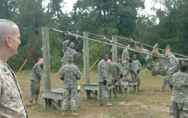 Visit from senior non-commissioned officer of the U.S. Armed Forces