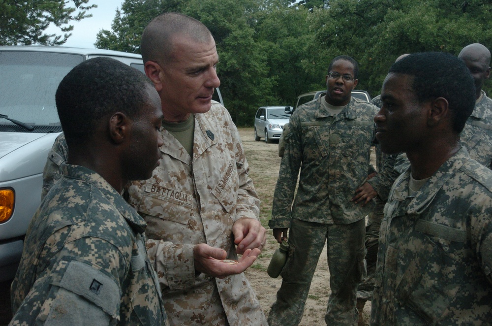 Visit from senior non-commissioned officer of the U.S. Armed Forces