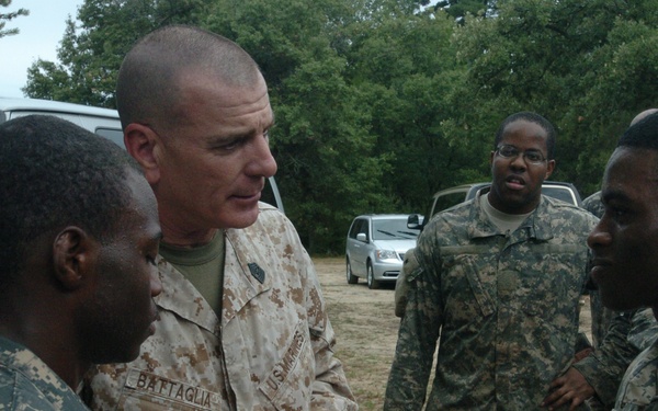 Visit from senior non-commissioned officer of the U.S. Armed Forces