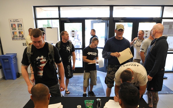 Weigh-ins and medical screenings