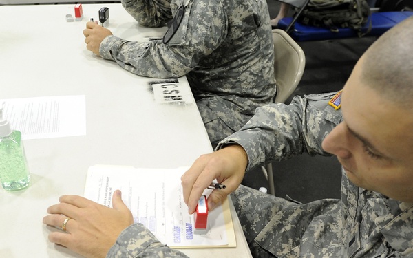Weigh-ins and medical screenings