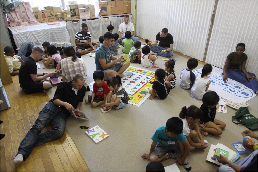 Service members influence Japanese children
