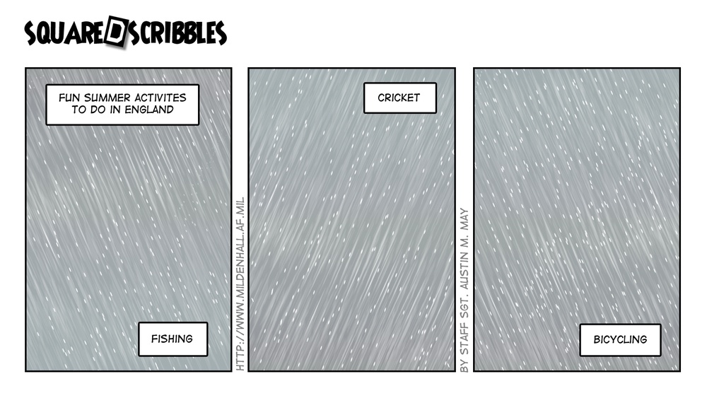 Square D Scribbles - Rain, rain go away