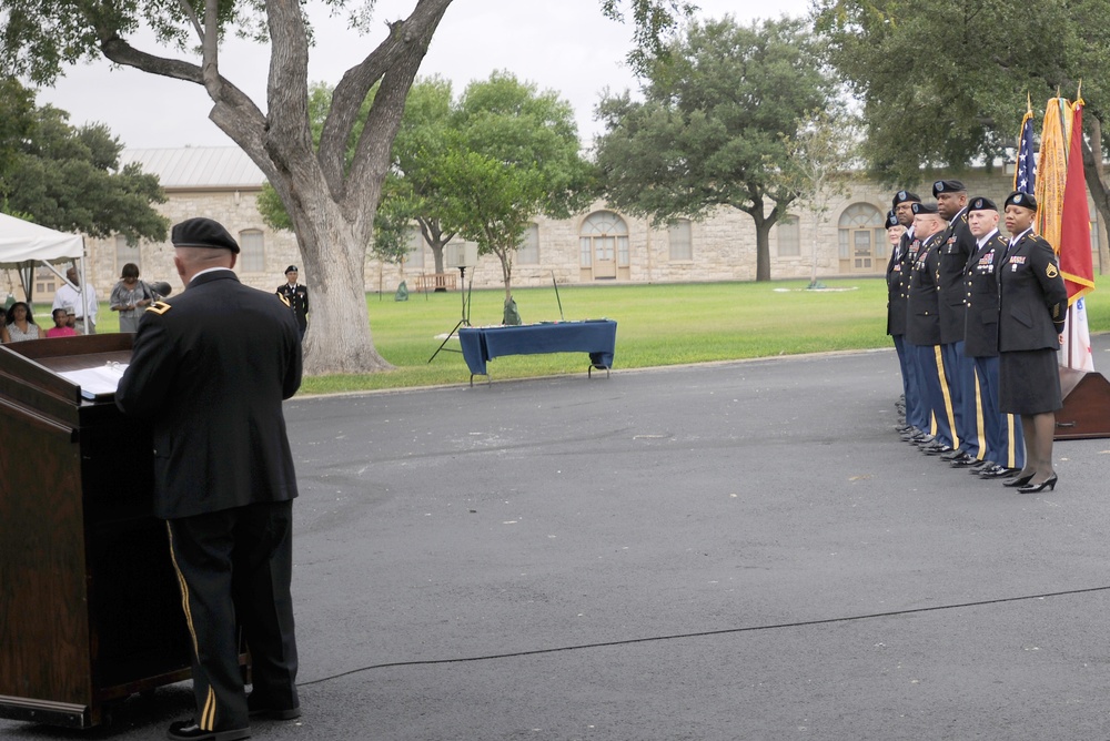 Fort Sam Houston Post Retirement Ceremony