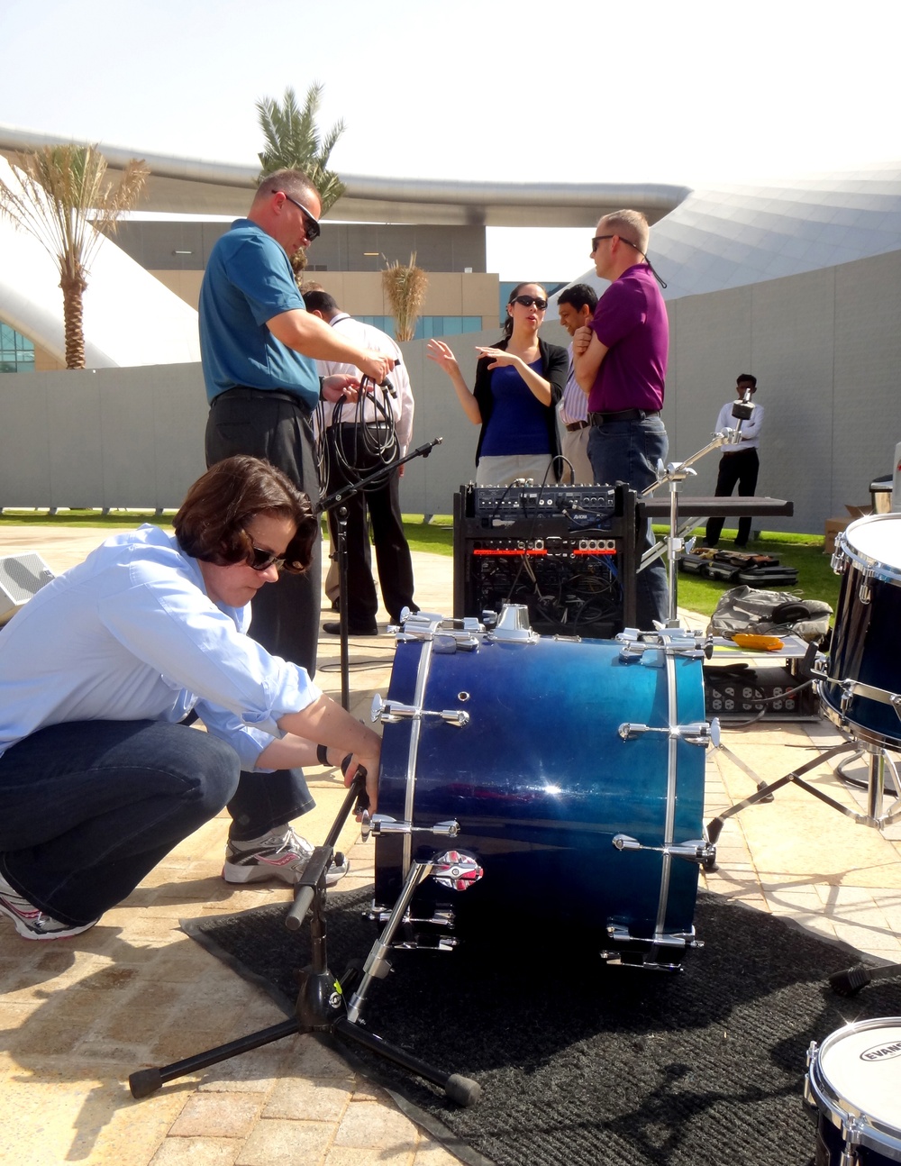 Band airman on campus
