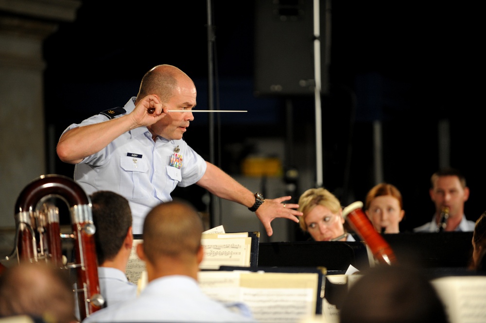 USAF band plays concert on steps of Capitol building