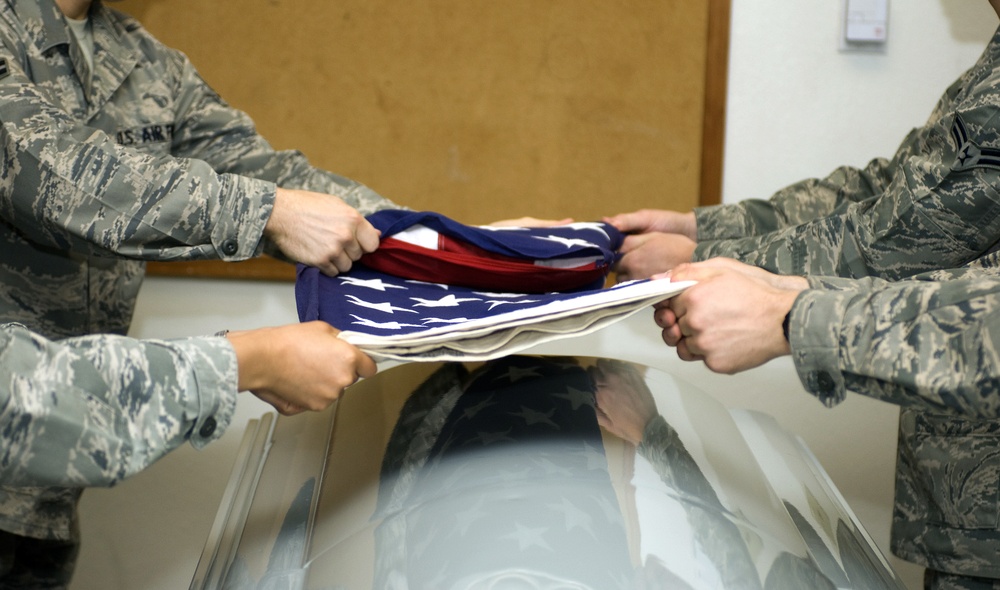 Honor guard training