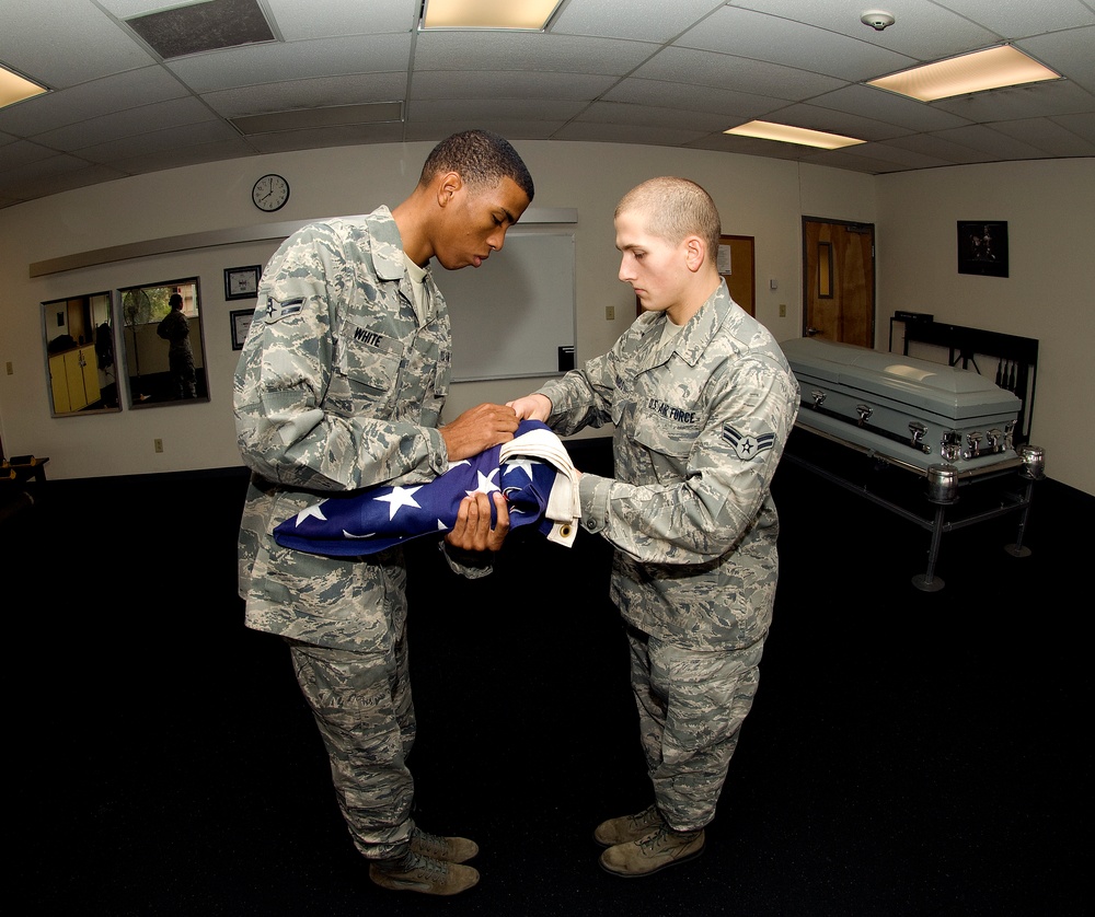 Honor guard training