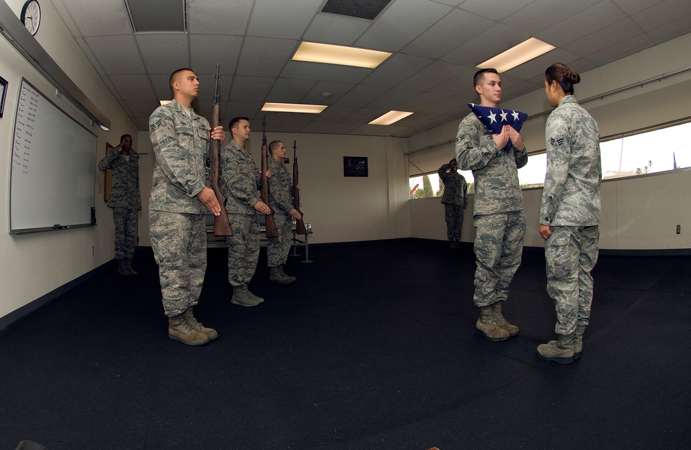 Honor guard training
