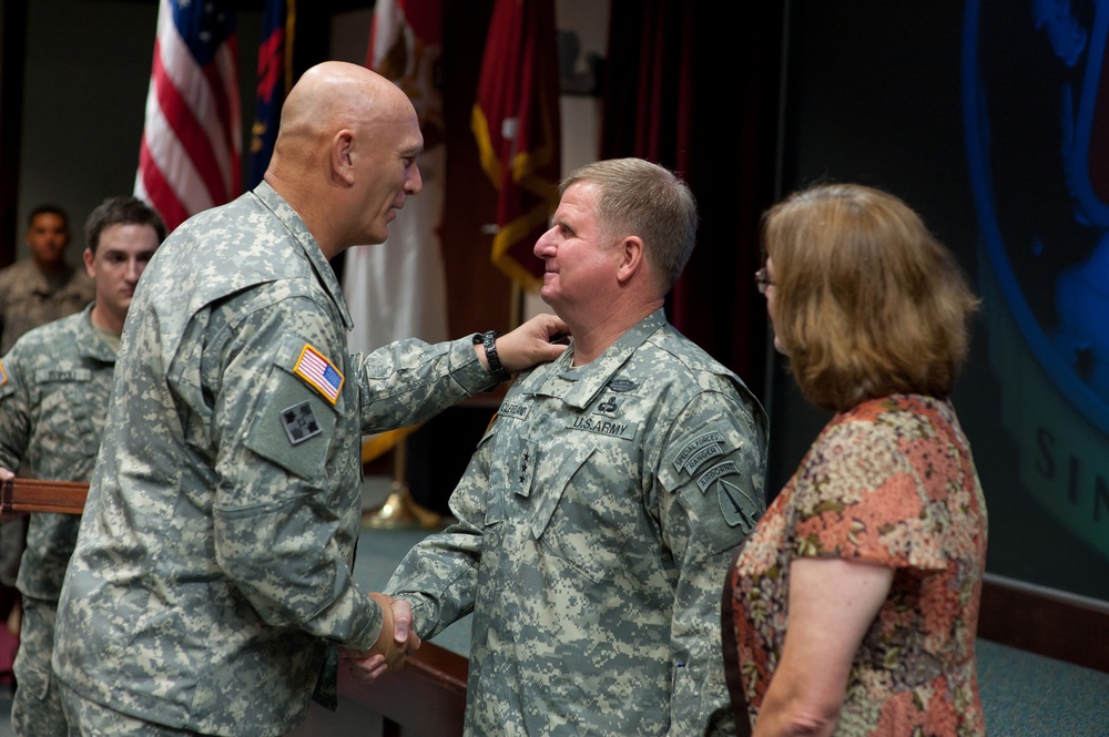 Lt. Gen. Charles T. Cleveland promotion ceremony