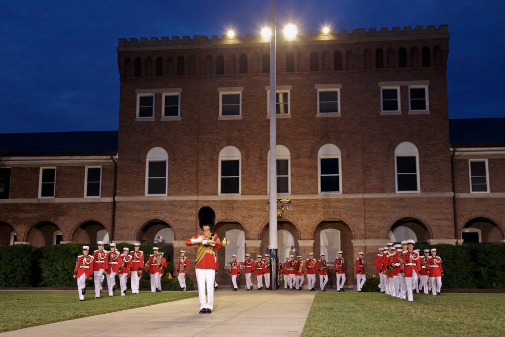 Evening Parade at Marine Barracks Washington