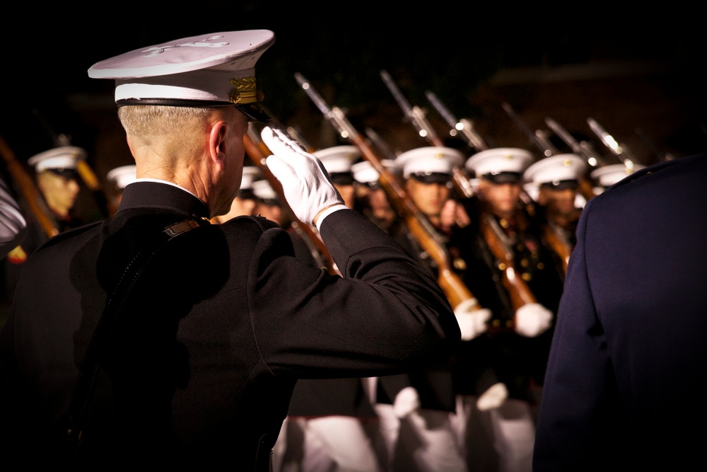 Evening Parade at Marine Barracks Washington