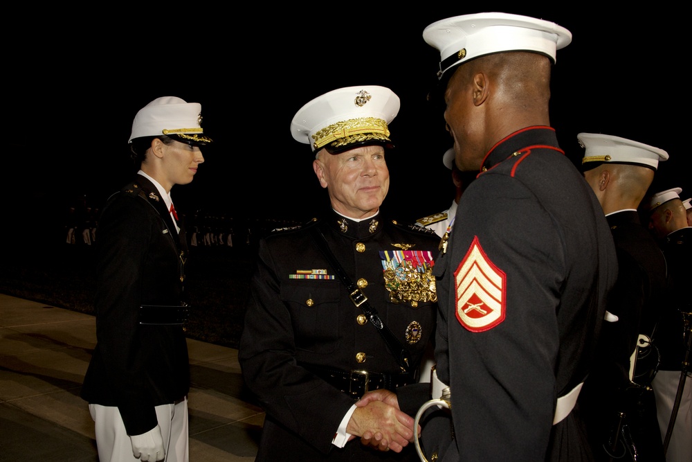 Evening Parade at Marine Barracks Washington