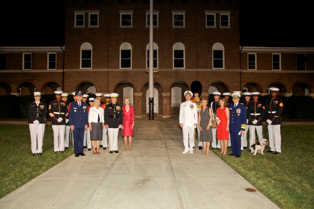 Evening Parade at Marine Barracks Washington