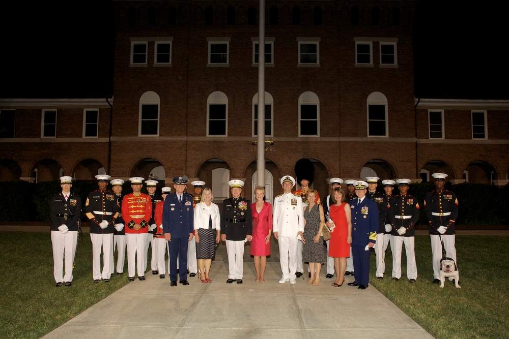 Evening Parade at Marine Barracks Washington