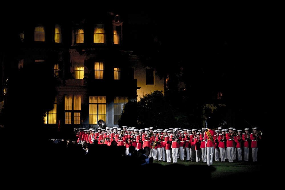 Evening Parade at Marine Barracks Washington