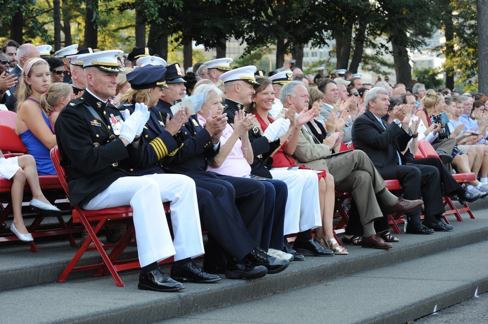 Marine Corps evening's Sunset Parade