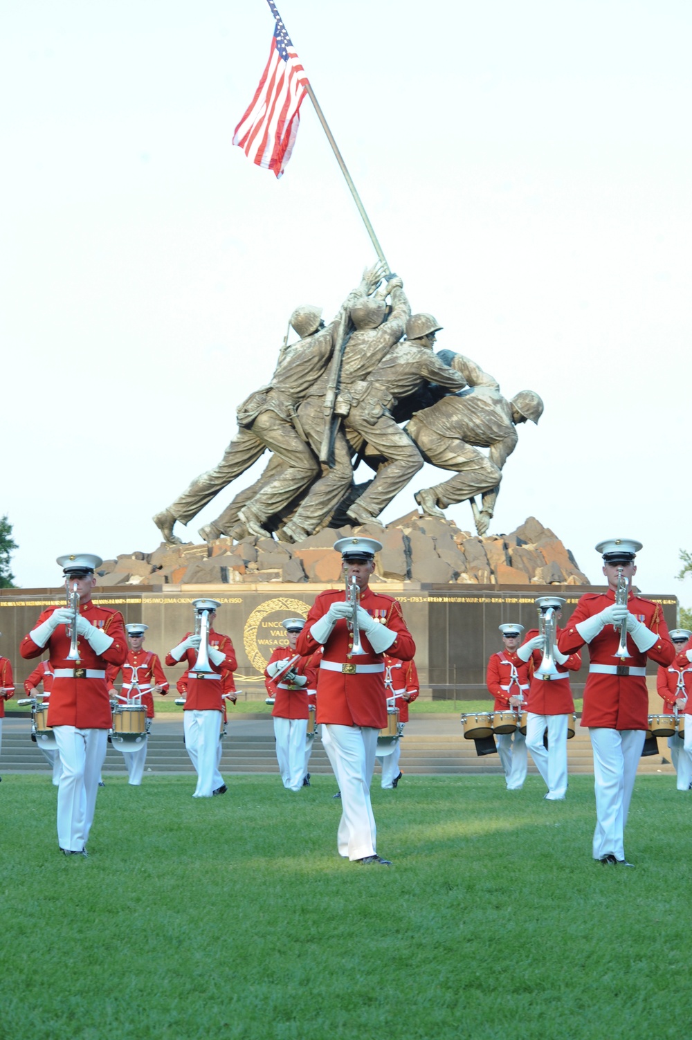 Marine Corps evening's Sunset Parade