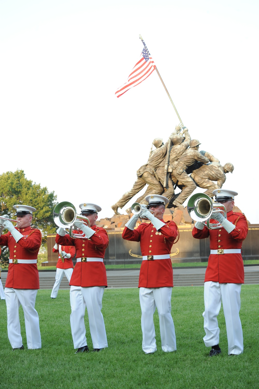 Marine Corps evening's Sunset Parade