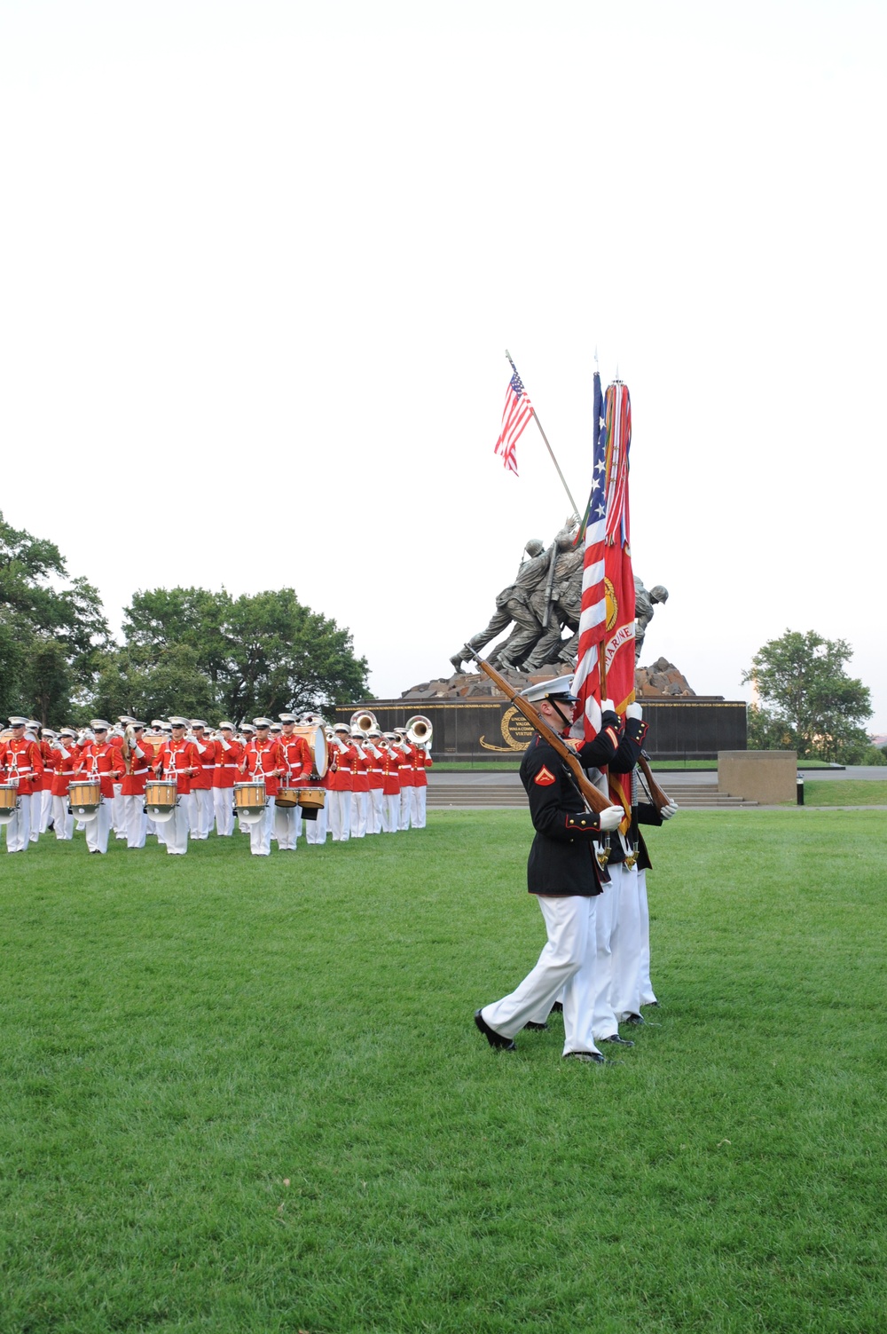 Marine Corps evening's Sunset Parade