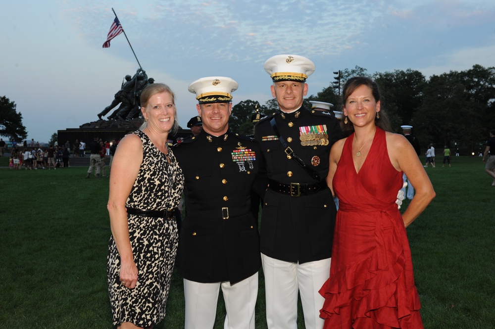 Marine Corps evening's Sunset Parade