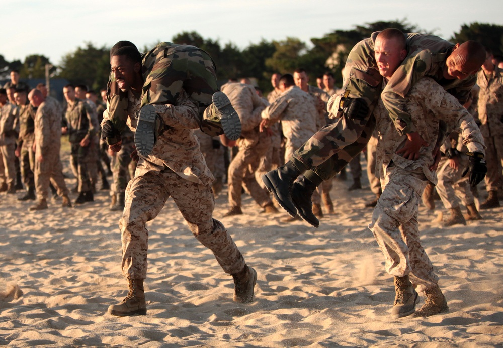 SCTF APS 12 partners with French Marines