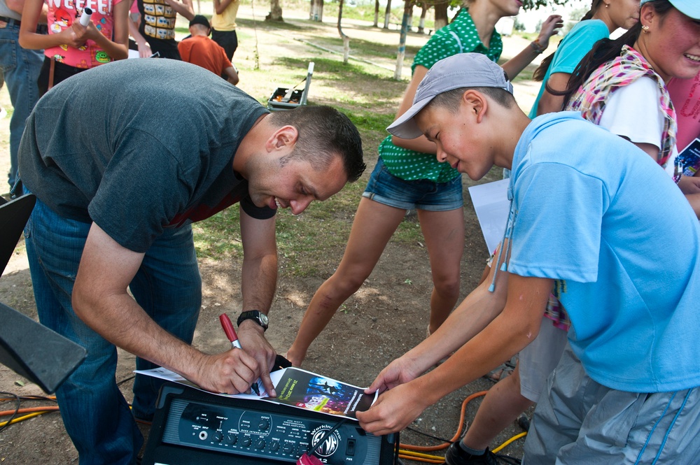 Vector rocks summer camp for kids