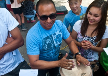 Vector rocks summer camp for kids