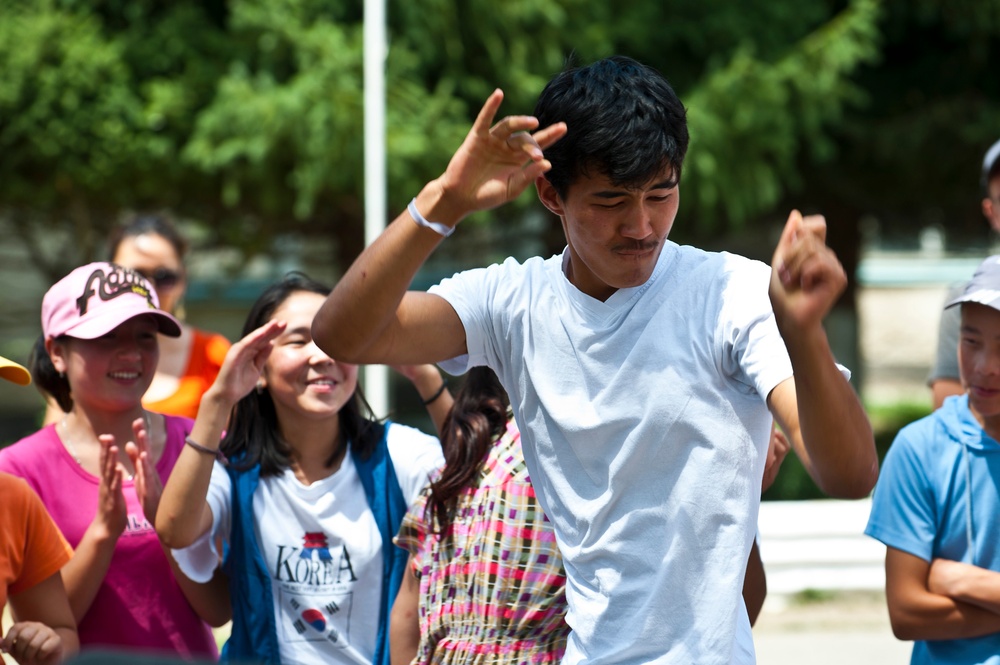 Vector rocks summer camp for kids