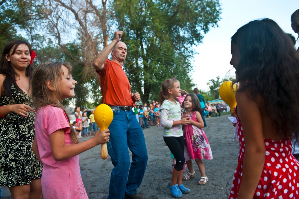 Vector performs at Maevka Village