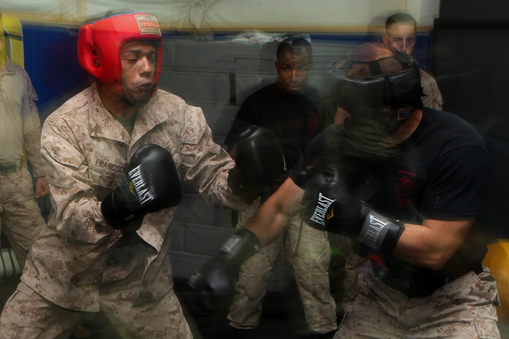 U.S Marines train to become martial arts instructors in Kuwait