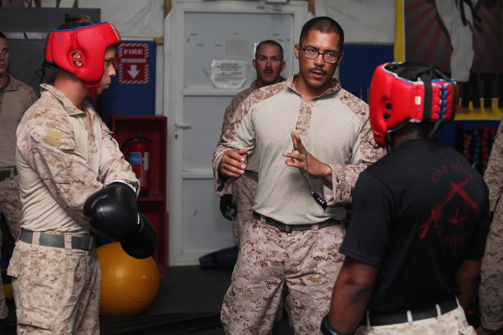 U.S Marines train to become martial arts instructors in Kuwait