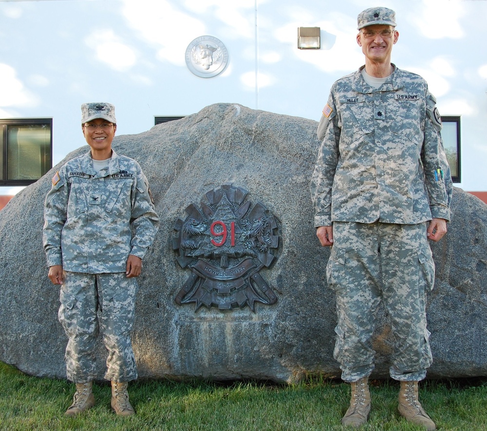 The 91st Training Division’s Officers stand proud