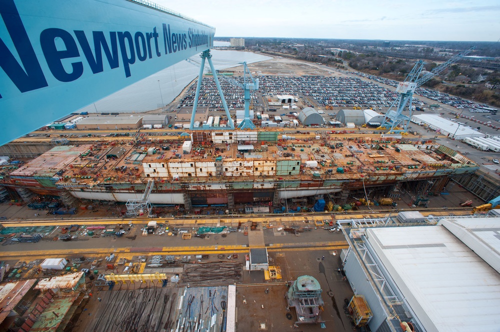 Gerald R. Ford (CVN 78) under construction