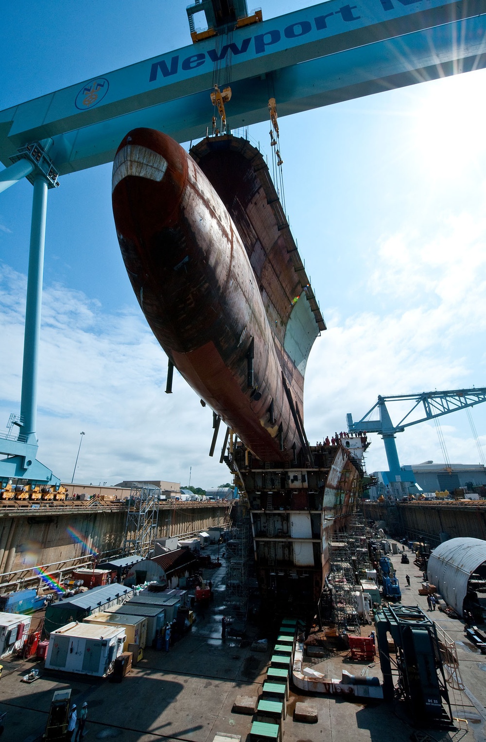 Gerald R Ford (CVN 78) lower bow lift