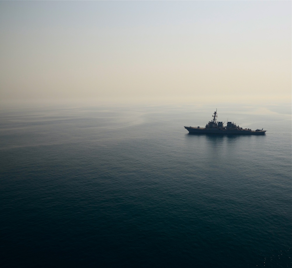 USS Milius transits the Persian Gulf