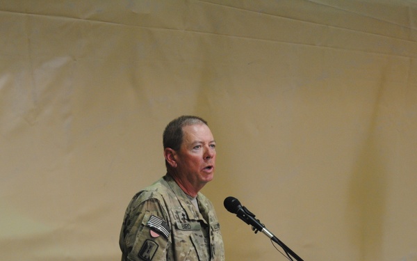 584th soldiers honor their fallen brother