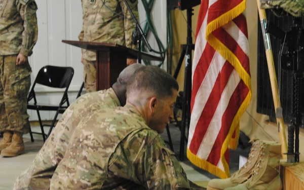 584th soldiers honor their fallen brother