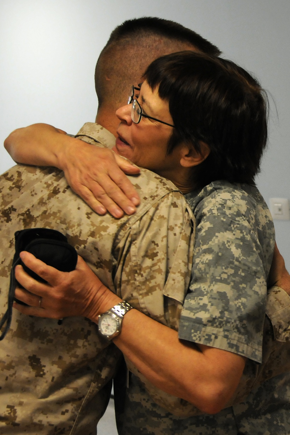 Mother and son Afghanistan reunion