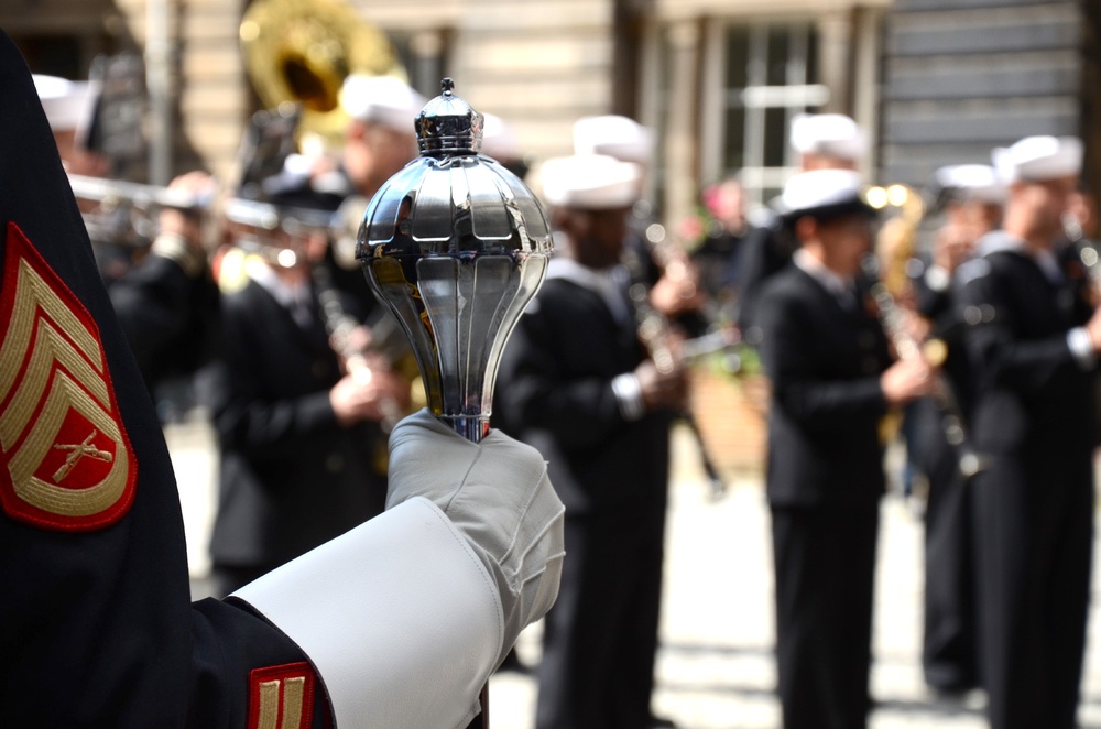 NAVEUR Band performs for Edinburgh Lord Provost
