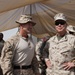 CMC and SMMC visit 3rd Light Armored Reconnaissance Marines on COP Payne