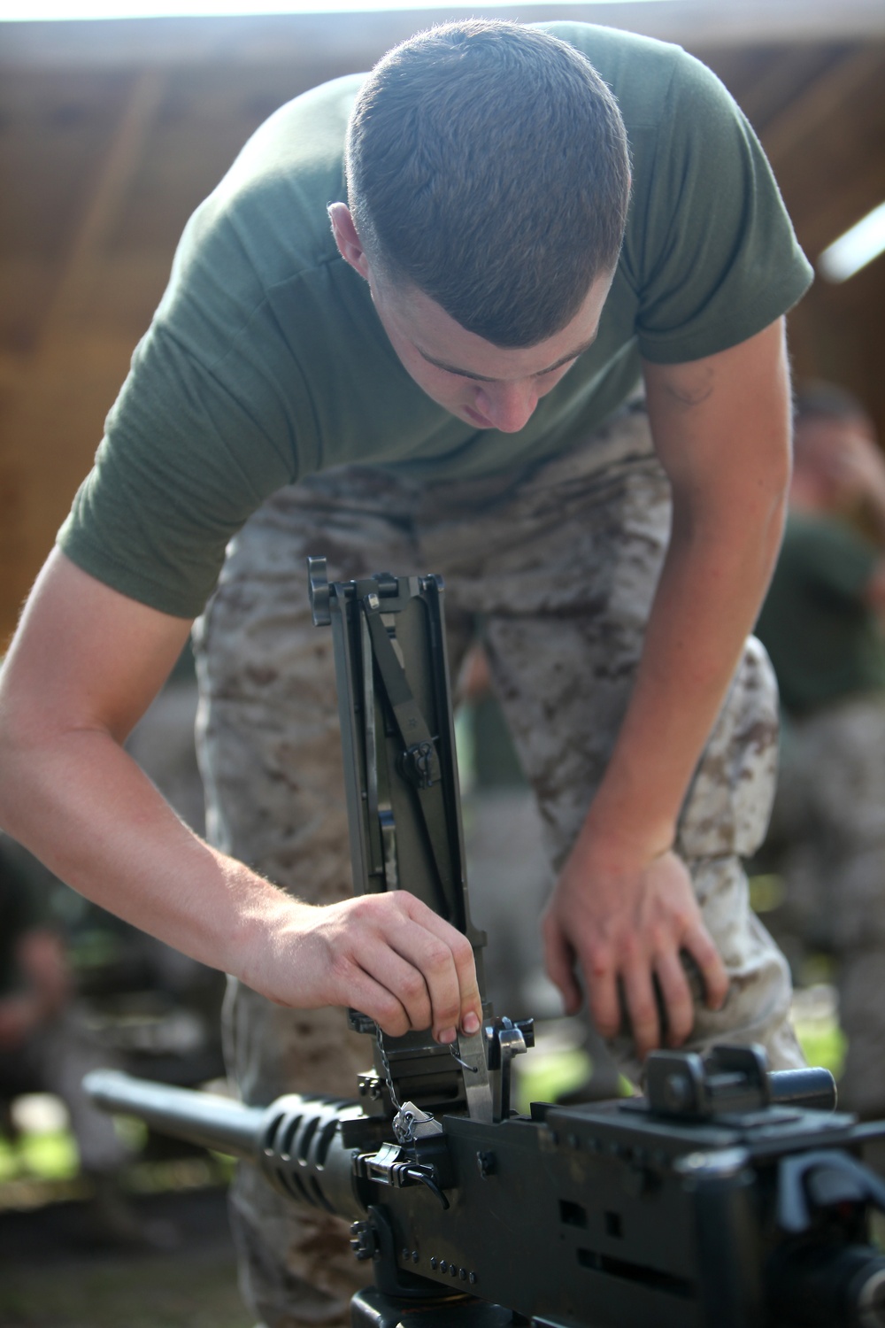 Marines, sailors hone machine gunning skills for Afghan deployment