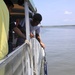 High school students test water quality at the Savannah Harbor