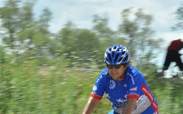 On the downhill ride